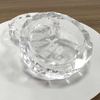 Posacenere acrilico polacco trasparente a diamante
