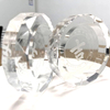 Posacenere acrilico polacco trasparente a diamante